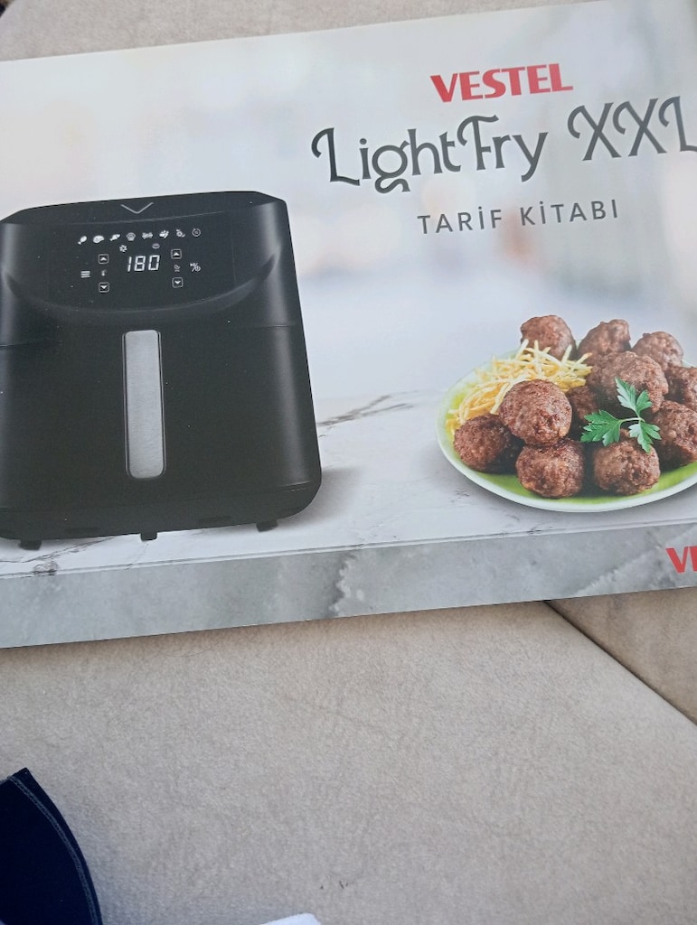 çok temiz bir kaç kere kullanılmış Air fryer vestel lightfry X XXL - 6