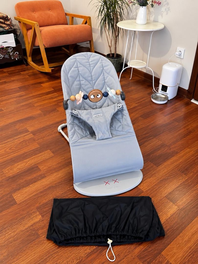 Babybjörn Bliss Ana Kucağı- oyuncaklı ve çanta hediyeli/Woven grey - 7