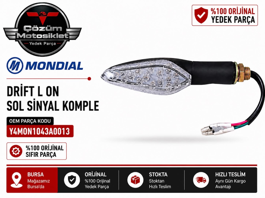 DRİFT L ÖN SOL SİNYAL KOMPLE Y4MON1043A0013