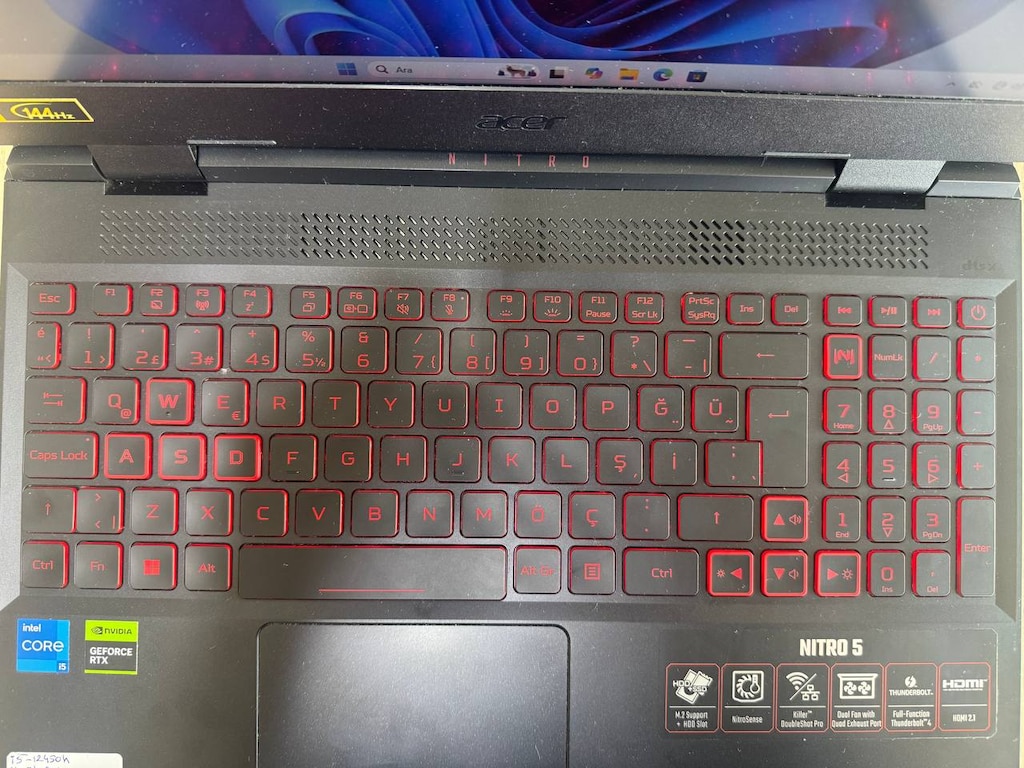 ACER NİTRO 5 *İ5 12450H İŞLEMCİ *16GB RAM *512GB SSD *3050 4GB E.K - 5