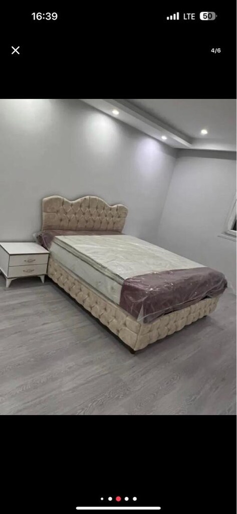 komple mdf yatak odası takımı sıfır ürün ambaljında yatak baza hediye - 4