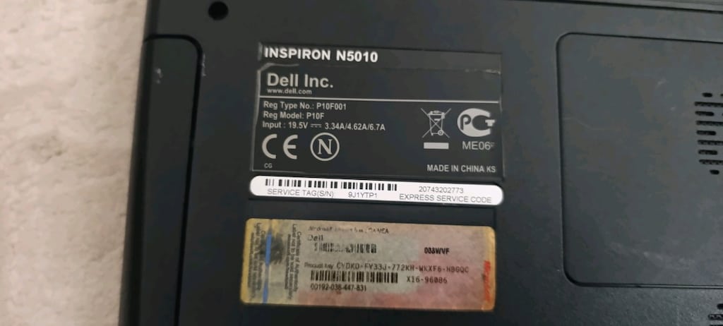 Dell inspiron N5010 - 5