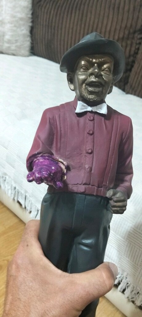 Vintage cazcı büyük boy heykel - 18