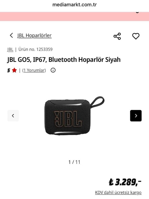 JBL GO 5 Bluetooth Hoparlör - 8