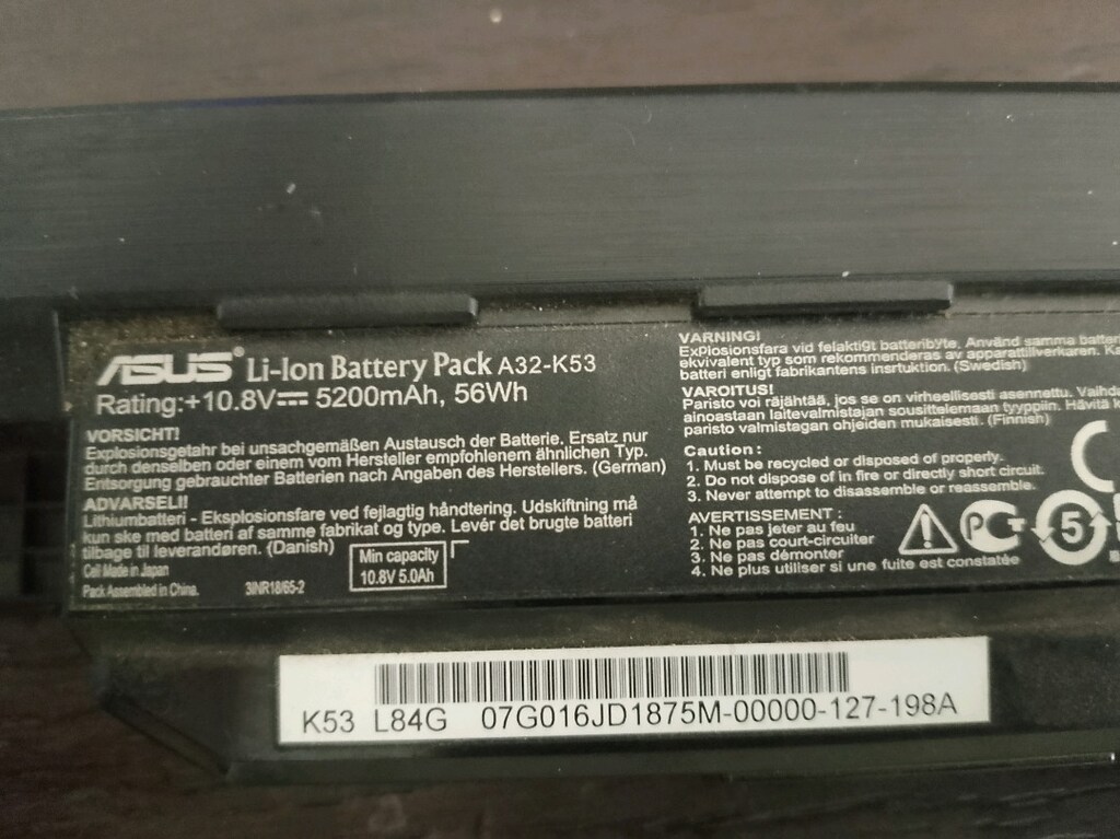 Asus laptop batarya / Pil - 3