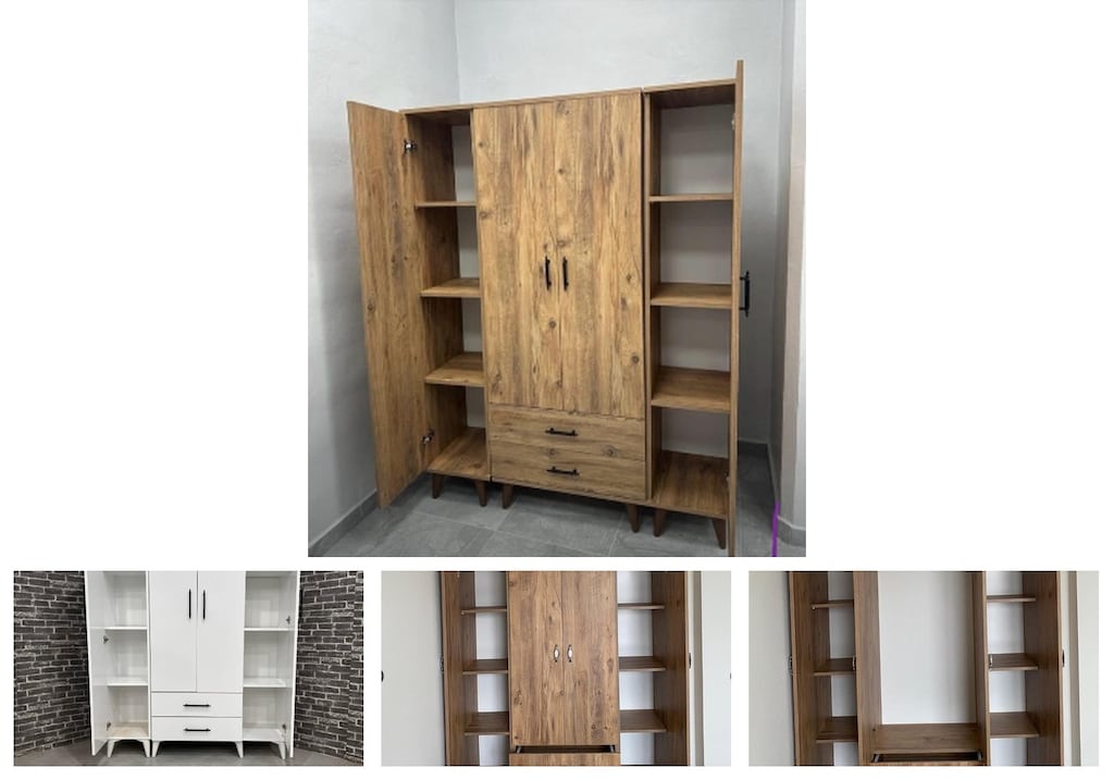 4 kapaklı elbise dolabı hvbslnqlwm - 4