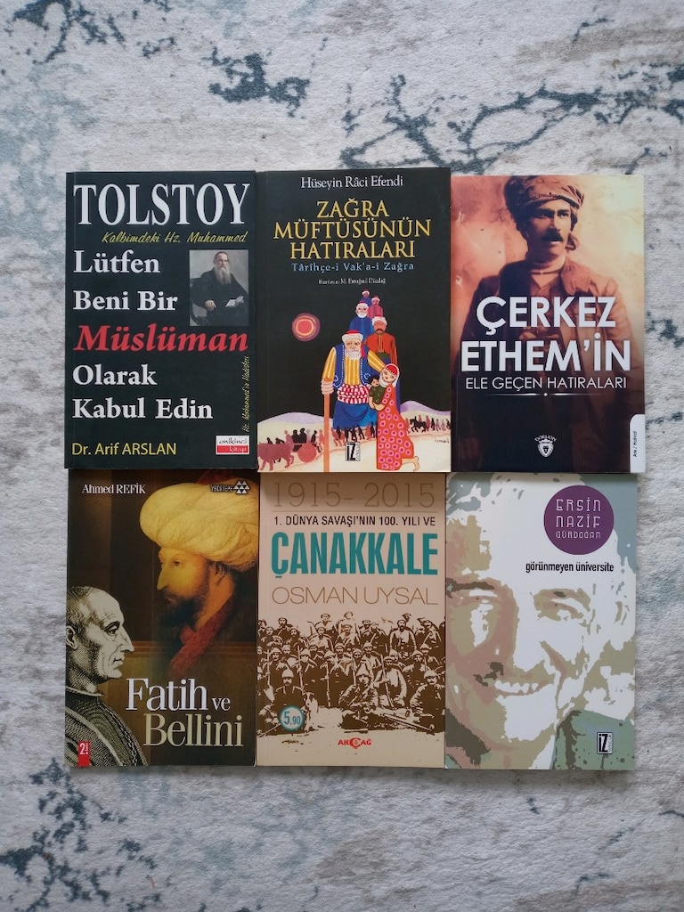 TOLSTOY, Z. MÜFTÜ HATIRA, ÇERKEZ ETHEM FATİH BELLİNİ, Ç.KALE, GÖR. ÜNİ