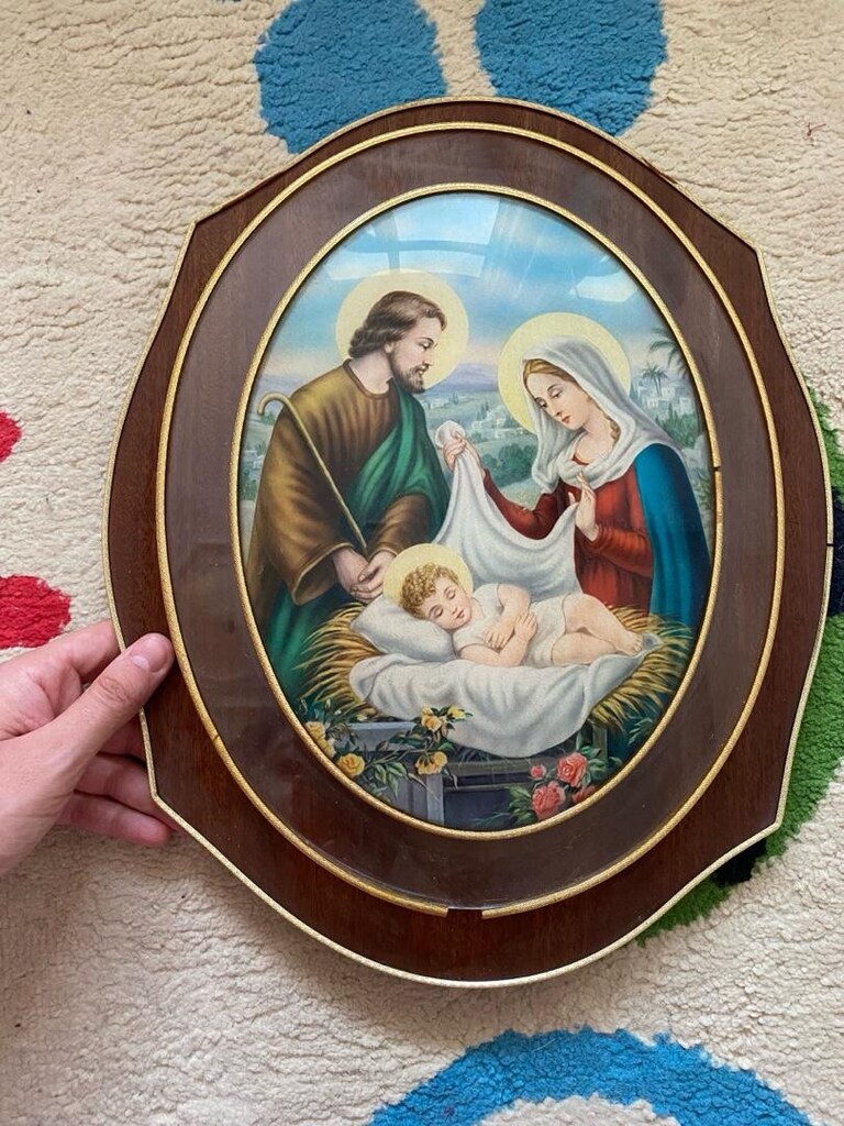 meryem ana saint joseph ve mesih isa tablo - 2