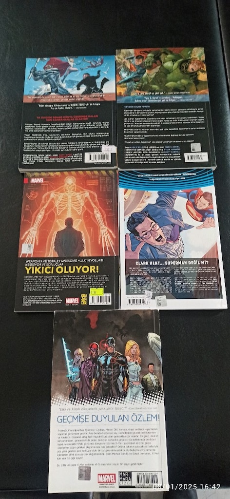 Amerikan Marvel Ciltleri Türkçe Renkli Büyük Boy