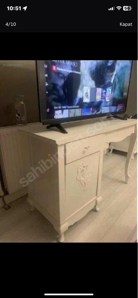 Bellona country tarz 6 kapılı beyaz gardrop - 9