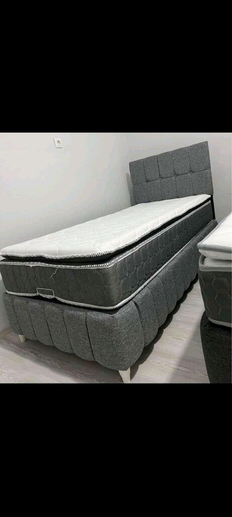 SIFIR TEK KİŞİLİK BAZA BAŞLIK YATAK SET HALİNDE KAMPANYA - 5