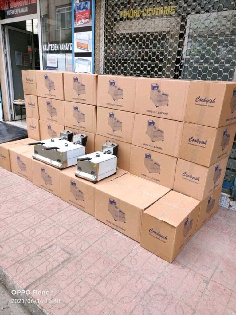 fritöz makinesi 5 litrelik fritöz çifti 5+5 litrelik fritöz sanayi tip - 11