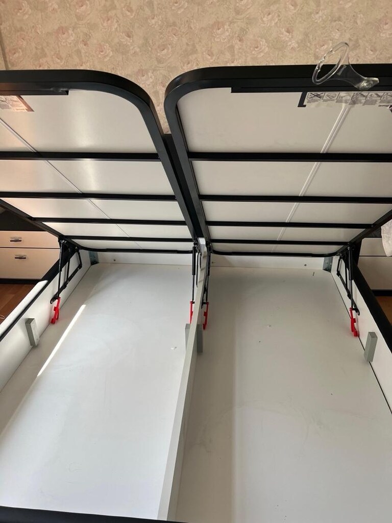 Enza Home Çift Kişilik Sandıklı Baza + Başlık + 2 Komodin - 2