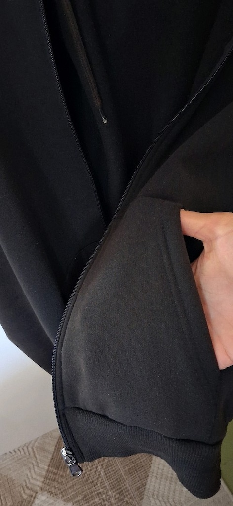 Siyah Fermuarlı Hırka - 8