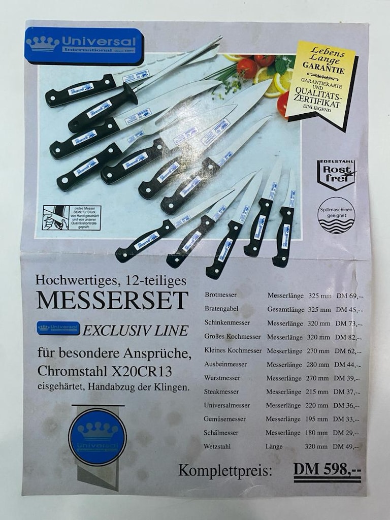 Universal- Berghoff Solingen 10’u Bıçak Seti - 15