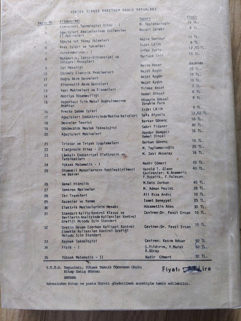 Üniversite düzeyi Matematik kitapları - 3