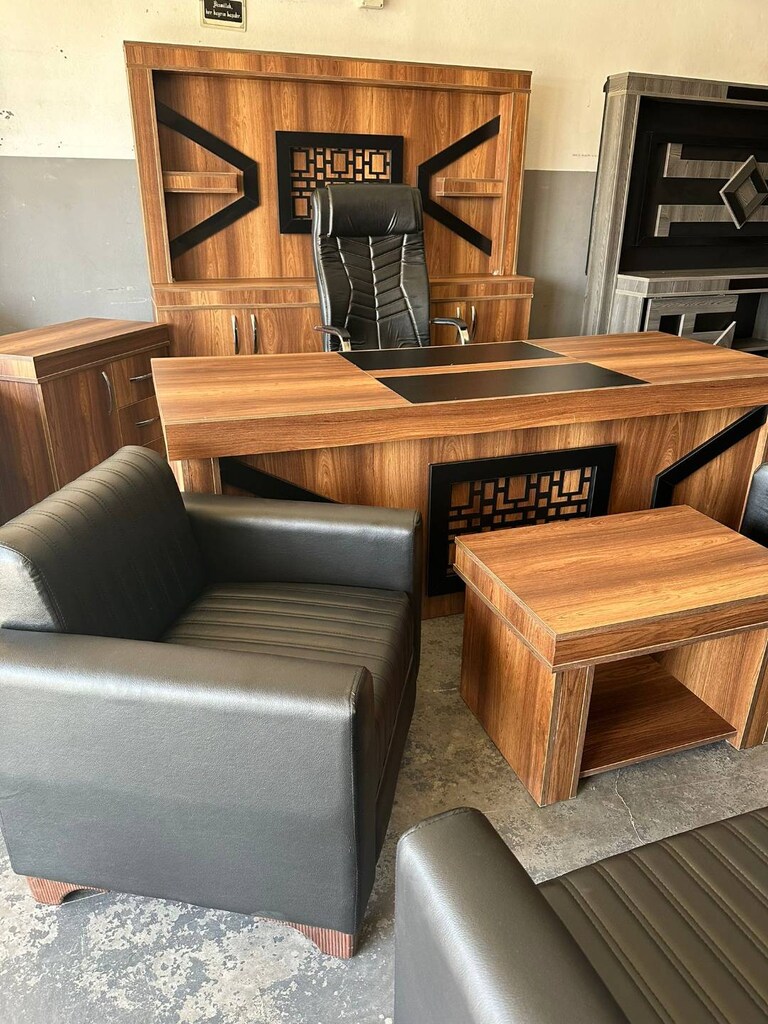 NET OFİS MOBİLYALARI MAKAM TAKIMI KOLTUKLAR DAHİL 9 PARÇA 220CM - 2