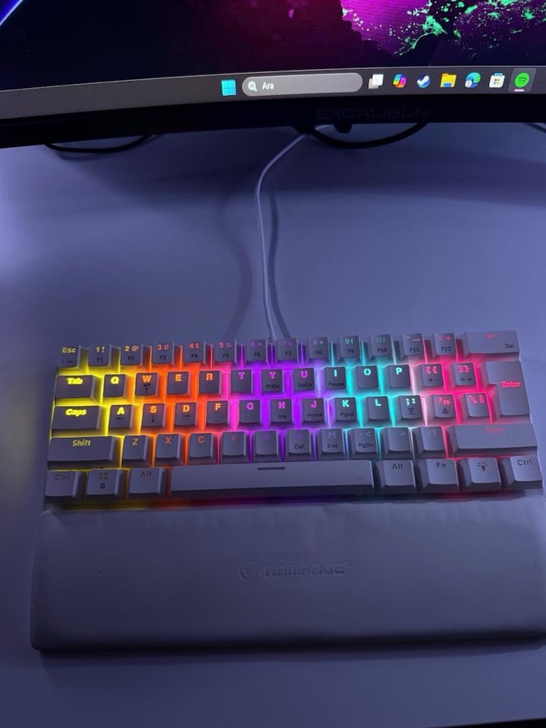 RAMPAGE PLOWER MINI MEKANİK OYUNCU KLAVYESİ - 2