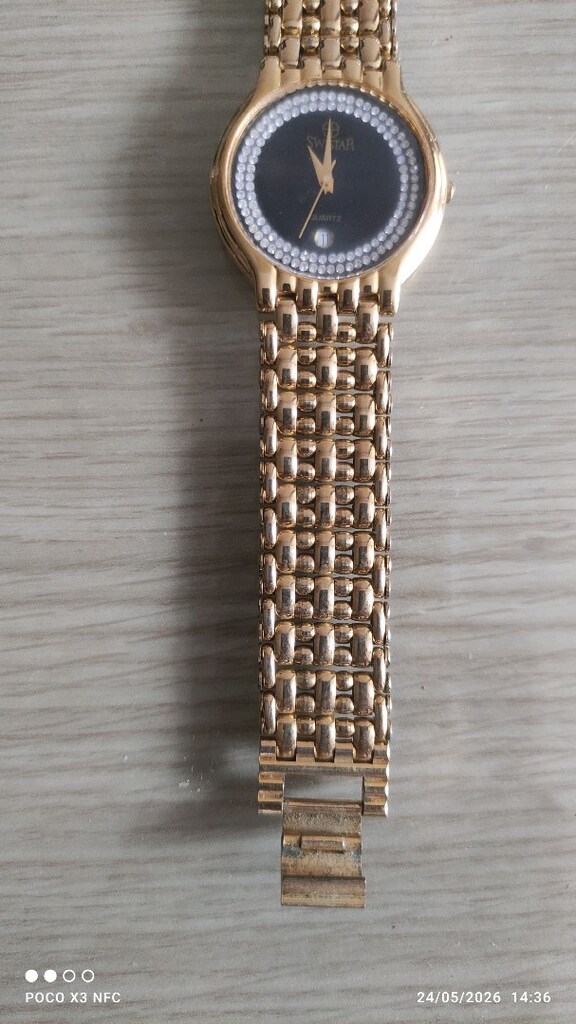 Swistar 18K Gold Kaplama Erkek Kol Saati - 4