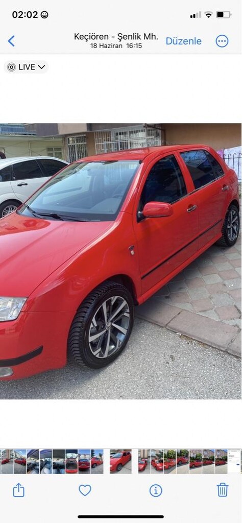 Skoda fabia 2001 jant takıldı boyandı eski fotoğrafları mevcut - 4
