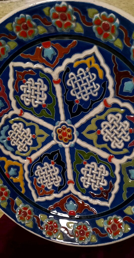 KÜTAHYA PORSELEN ÇİNİ DUVAR TABAĞI - 8