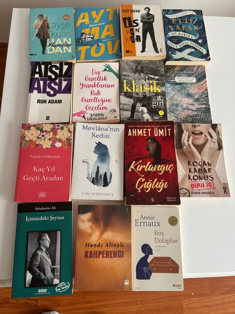 15 adet kitap
