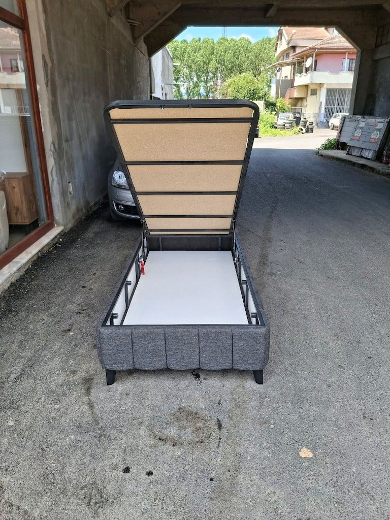 90x190 TEK KİŞİLİK BAZA BAŞLIK ORTOPEDİK YATAK SIFIR ÜRÜN - 4