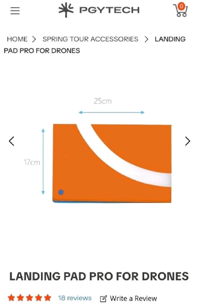PGYTECH drone landing pad For Drones Reverse Sıde OBVERSE SIDE DRONE K - 6