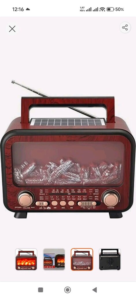 Everton Rt-754 Bluetooth Fm-Usb-Tf-Aux Şarjlı Nostaljik Radyo - 4