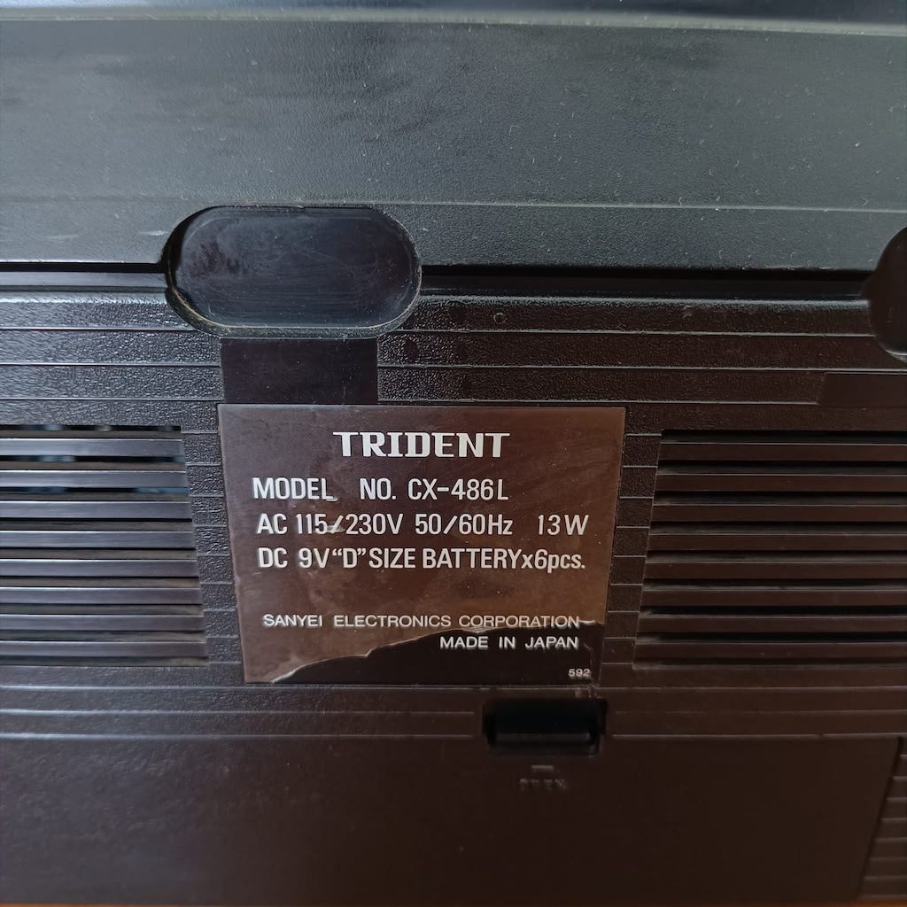 Trident CX-486L JAPON Radyo-Teyp Boombox.ÜCRETSİZ KARGO.Dikimevi Mevki - 7