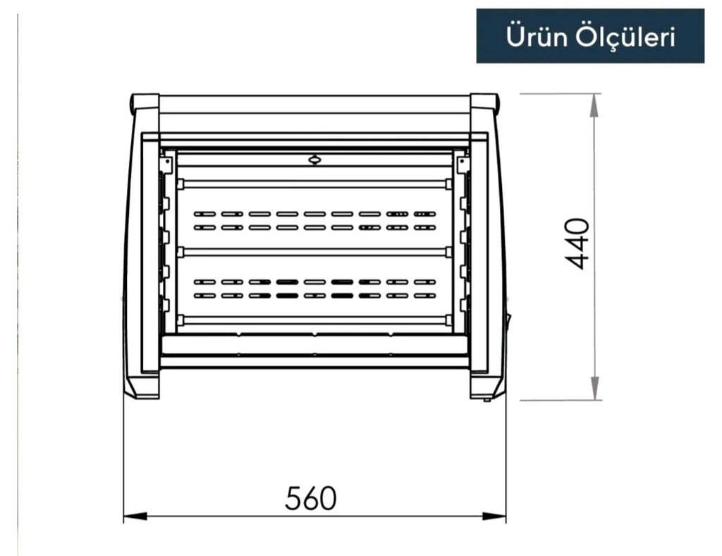 KUMTEL Quartz Isıtıcı 1500 Watt Lx-2832 - 3