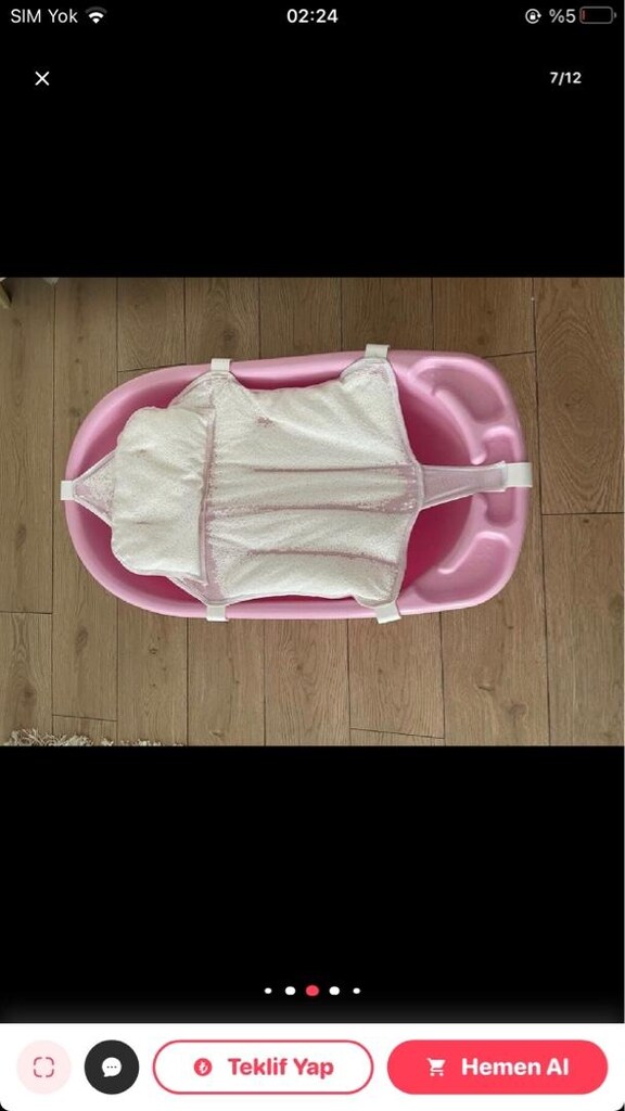 yenidoğan eşyaları küvet taşıma çantası babynest - 7