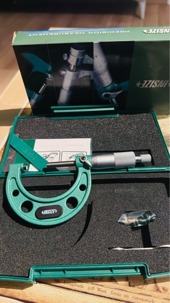 Insize 3203-50A Mekanik Dış Çap Mikrometre 25-50MM (Standart Model) - 3