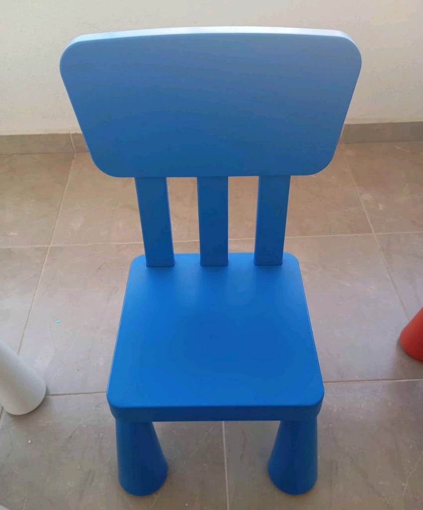 ikea mamud çocuk masa sandalye takımı - 4