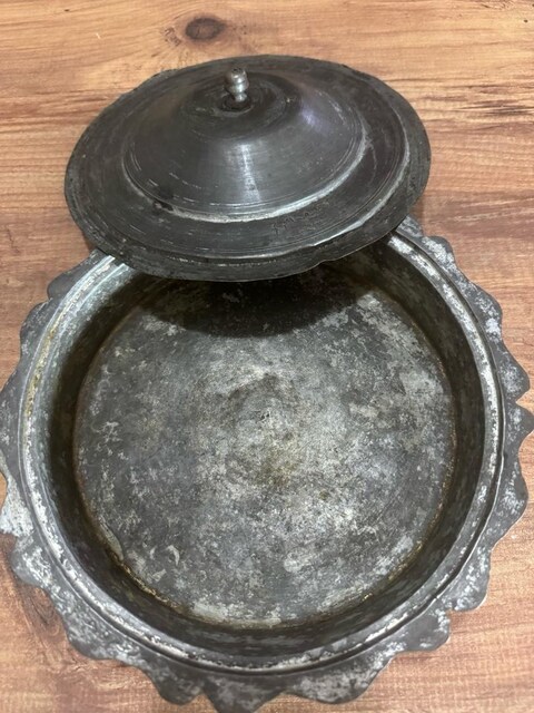 Antika Osmanlı Bakır Sahan – Hicri 1278 (M. 1861) Tarihli ve Mürhlü