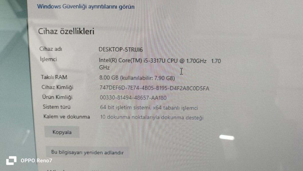 DEKOR BÜRO MOBİLYALARI TIWOX TP-1850 DOKUNMATİK PC İKİNCİ EL - 2