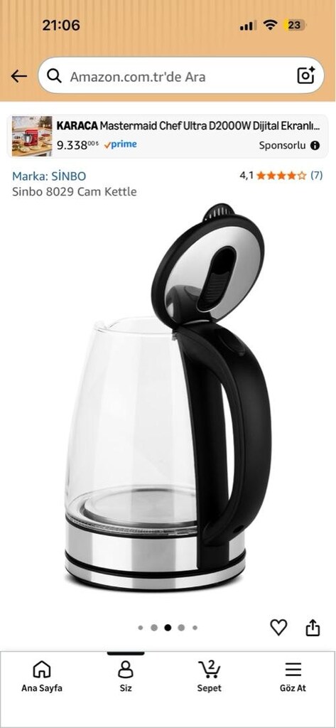 Sıfır Kutuda Sinbo Kettle - 2