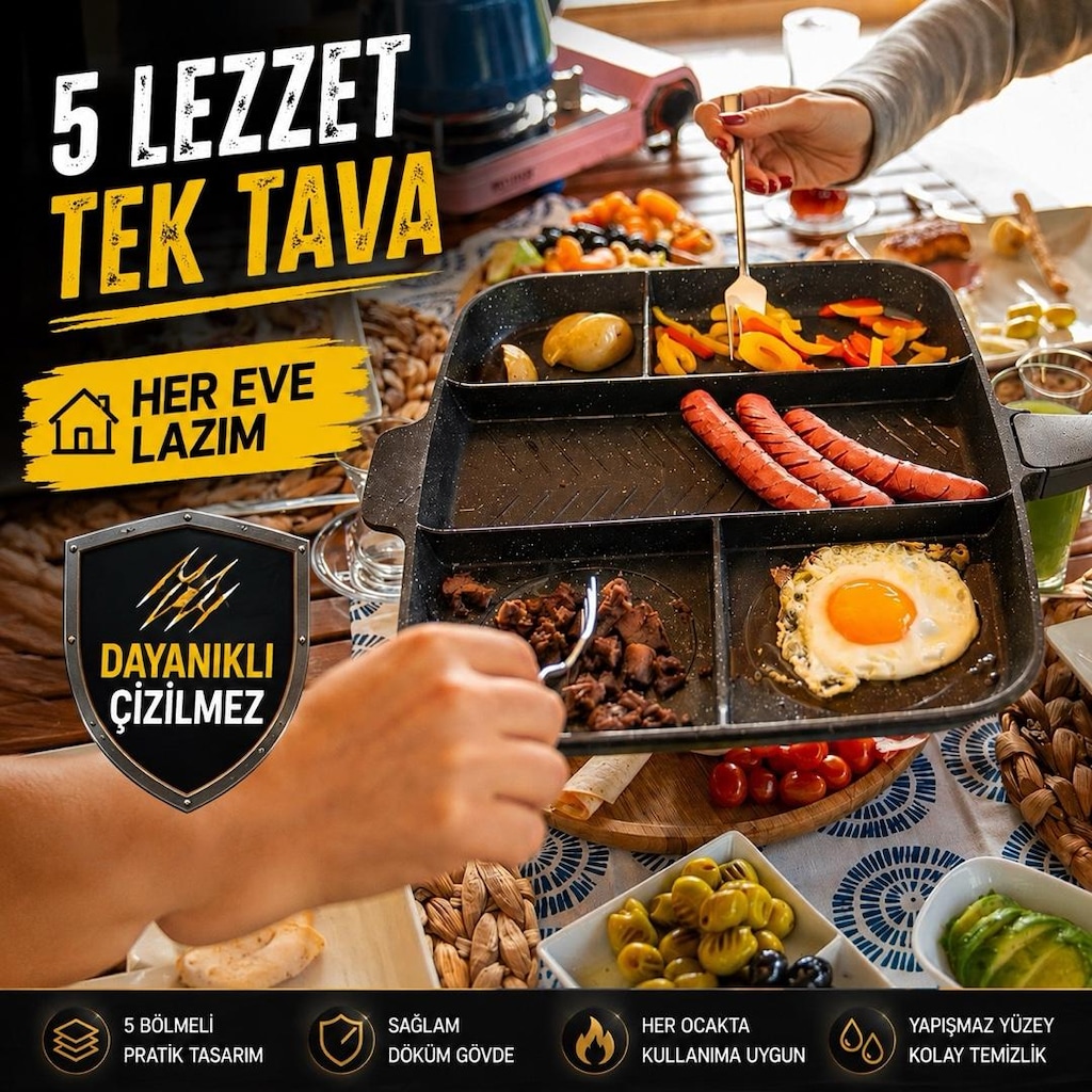 5 gözlü tava imalattan