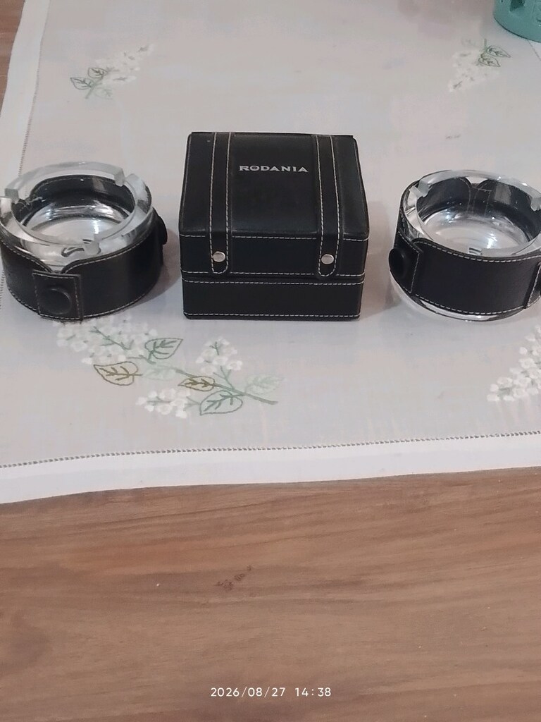 CAM DERİ KAPLAMA KÜLLÜK VE HEDİYE KUTUSU.DEFOSU YOK.ÇOK YENİ - 8