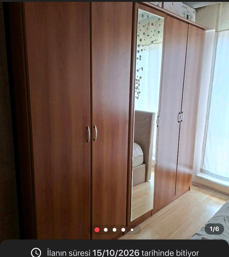 5 Kapaklı gardop çift komidin bi şifonyer - 4