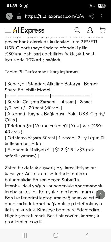 Power bank ve çok fonksiyonlu el feneri - 8