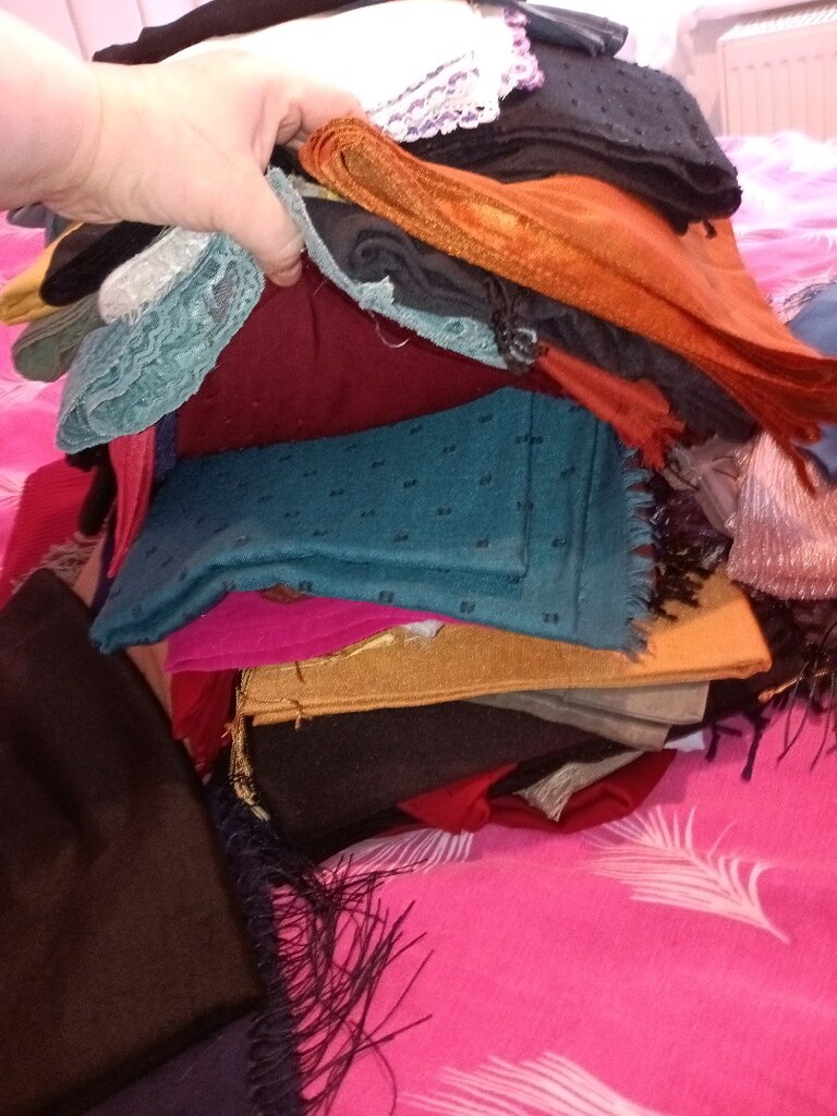 çeşitli renk desen ve model şallar - 5