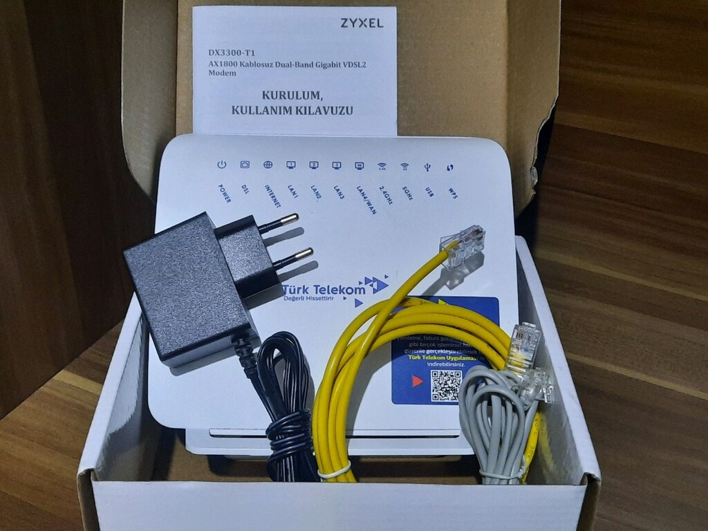 WİFİ 6 VDSL MODEM YENİ NESİL 5G VE 2.4G, ZYXEL, DFC0 - 3