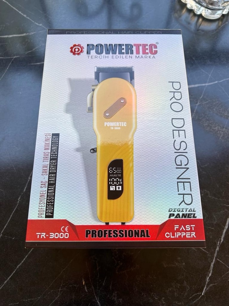 SIFIR - Powertec TR-3000 Saç Sakal Tıraş Makinesi (Garantili/Faturalı - 11