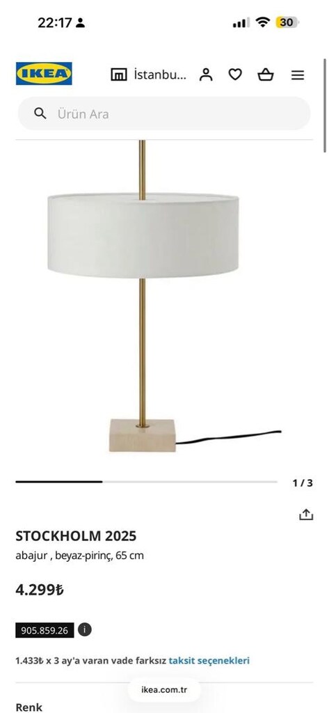 ikea stockholm 2025 abajur - 3