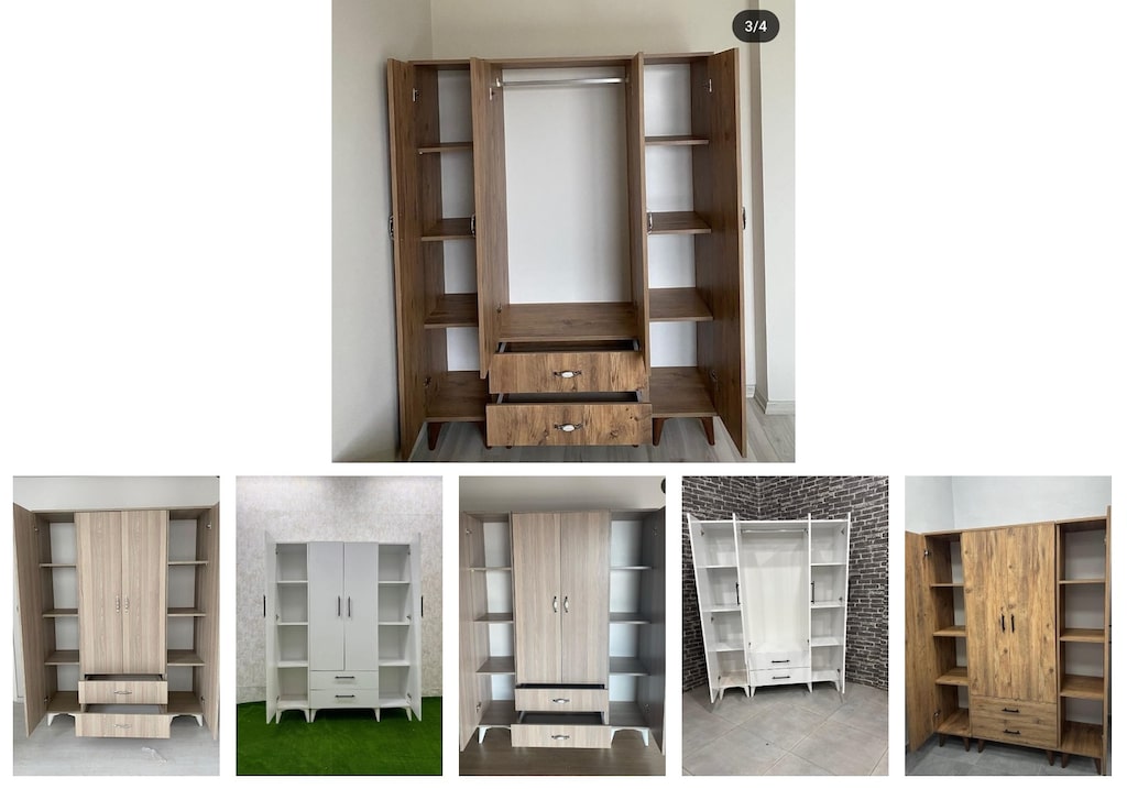 4 kapaklı elbise dolabı mqzcipjhck - 6