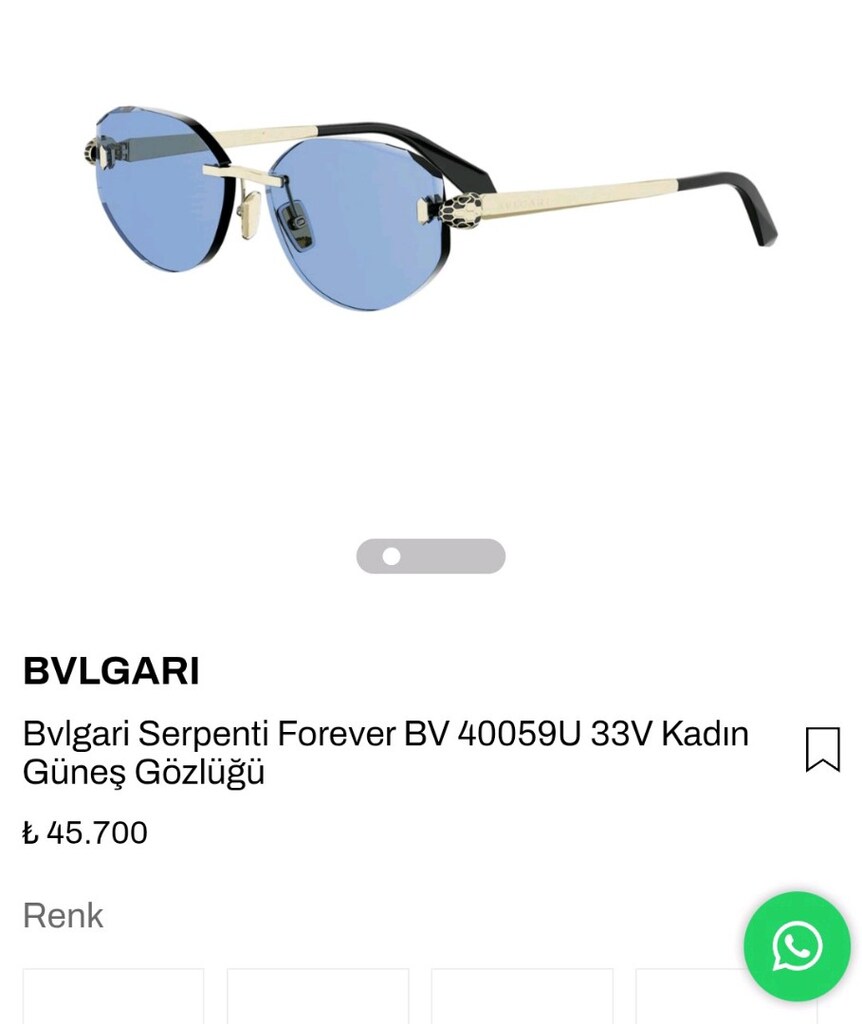 BVLGARİ SERPENTİ KADIN GÜNEŞ GÖZLÜĞÜ - 5