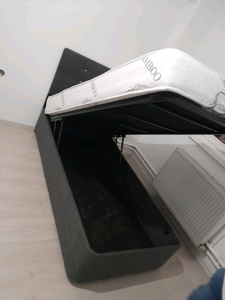 tek kişilik yatak baza başlık 3lü set - 3