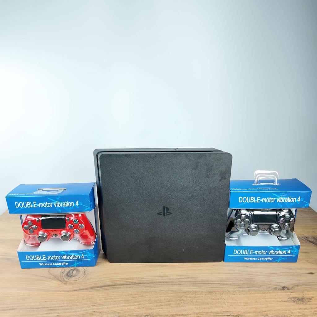 PLAYSTATION 4 SLIM 500 GB + 2 ADET A KALİTE YAN SANAYİ SIFIR KOL - 4