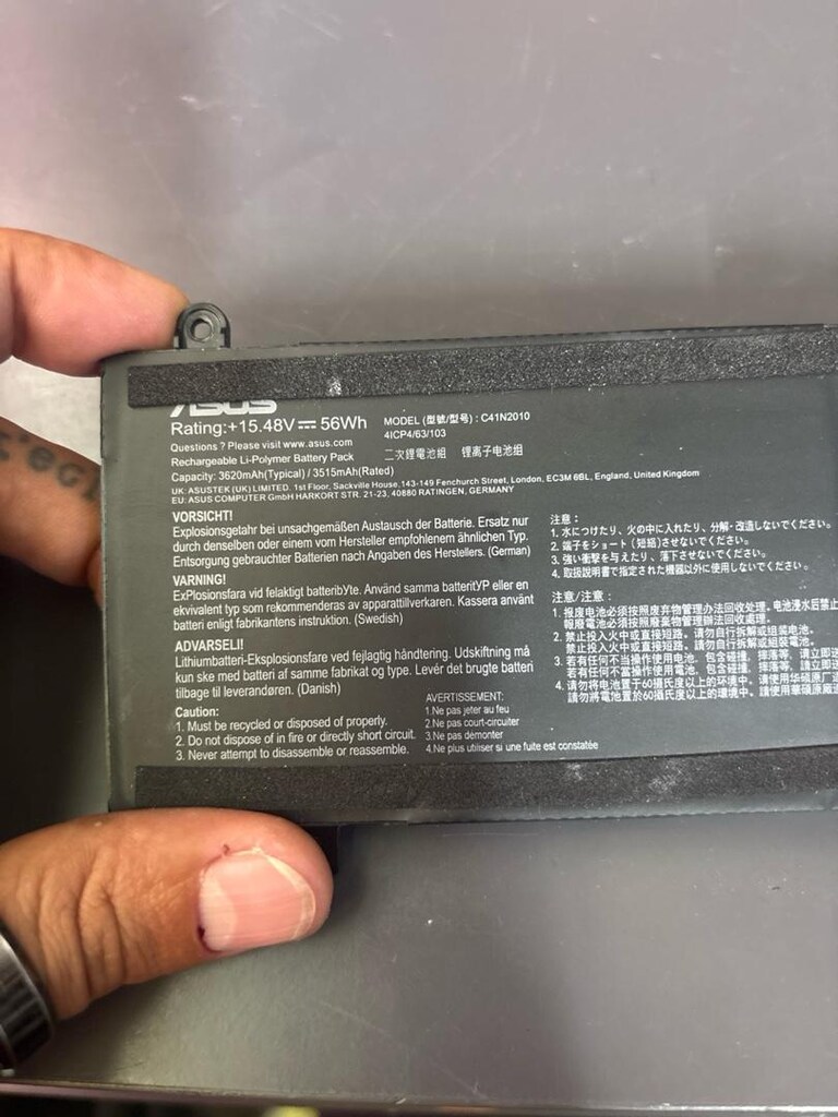Asus Rog Strix G513 Batarya Orjinal Çıkma - 2